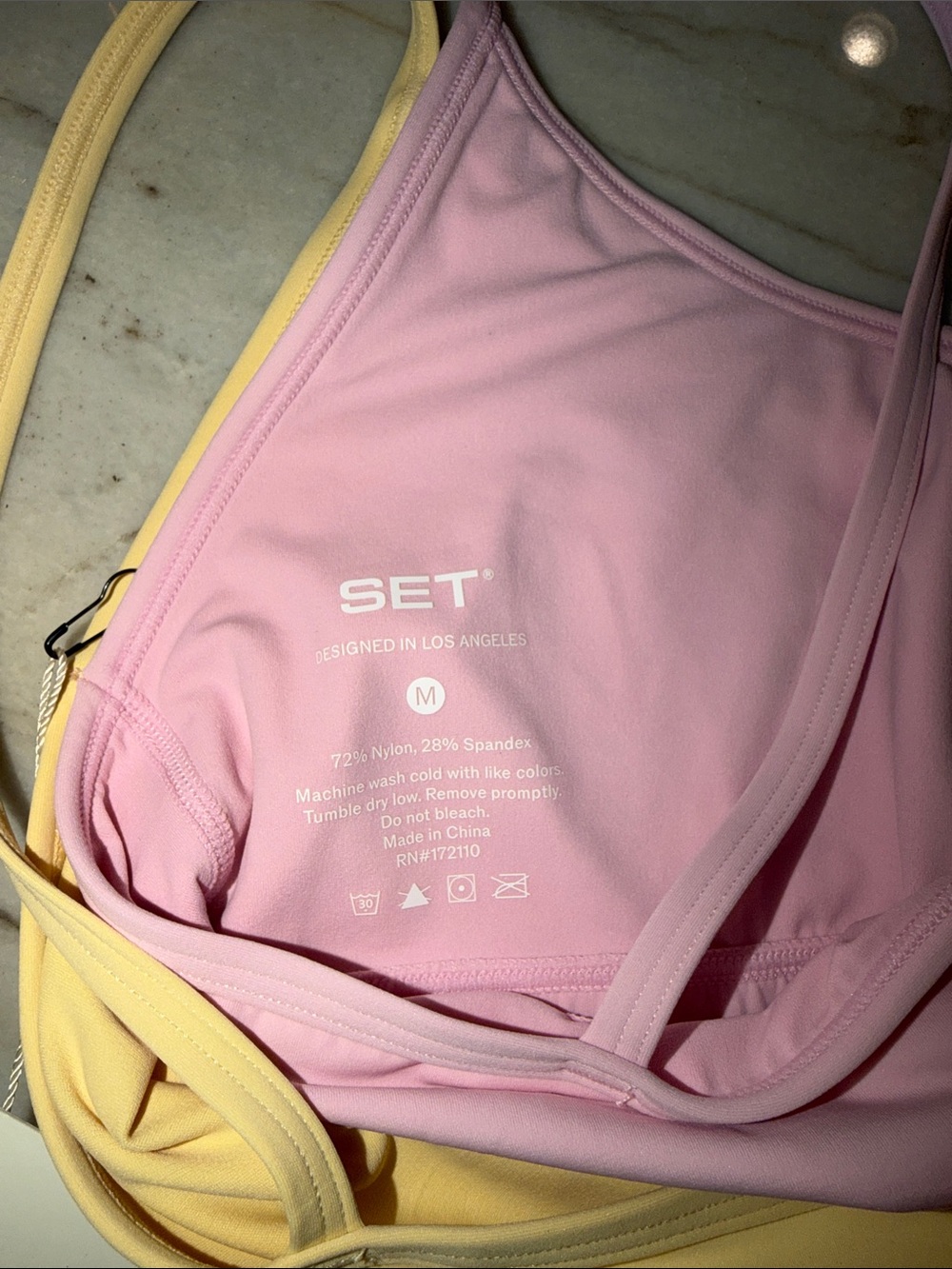 SET Active Birthday Collection Breathe Layered Move Tank Size Medium - Picture 4 of 6